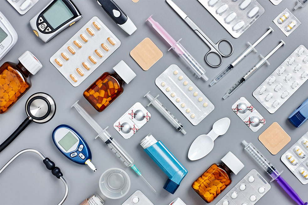medicines and medical equipment